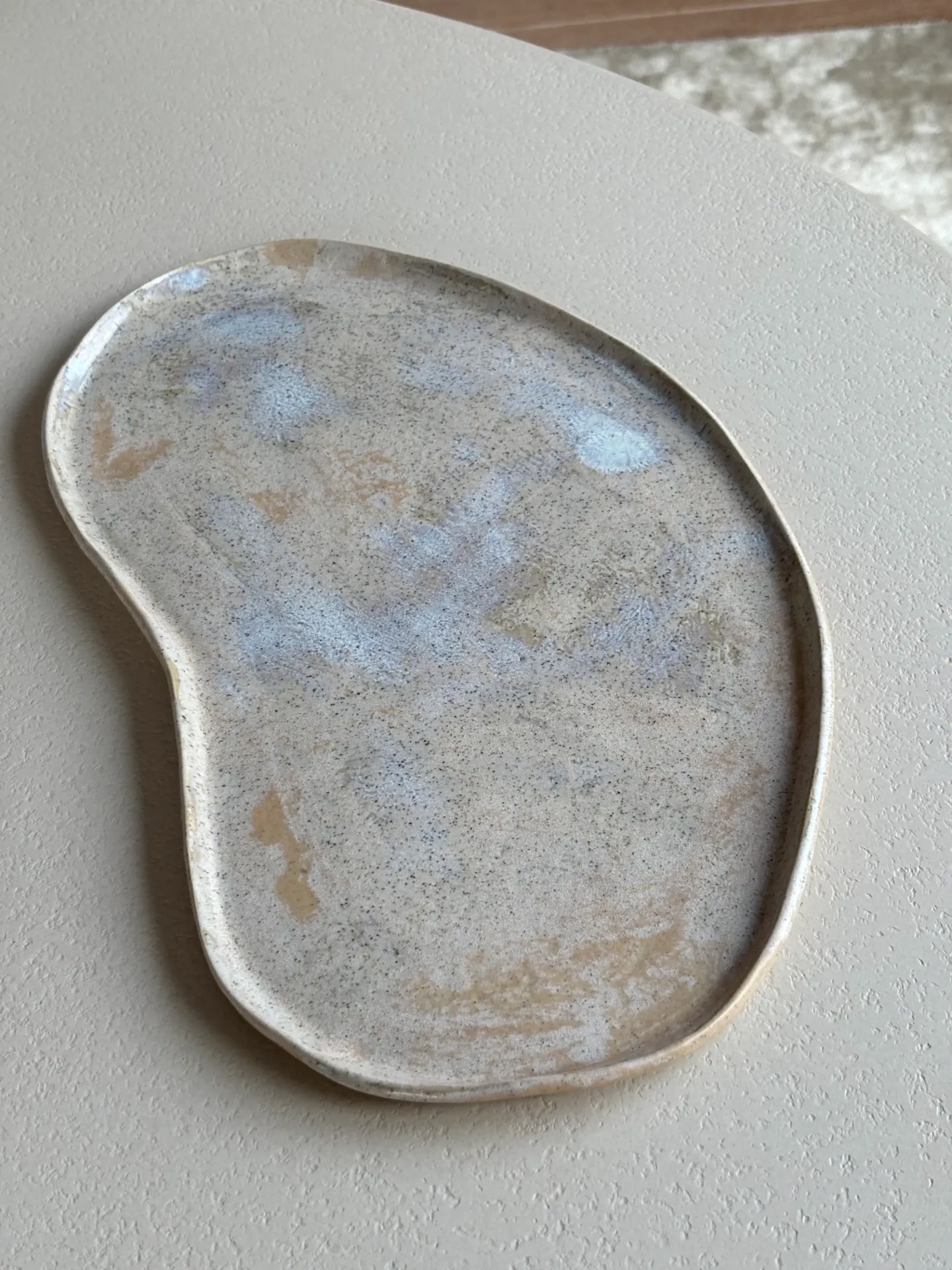 Organische schaal/plateau Beige graniet plus